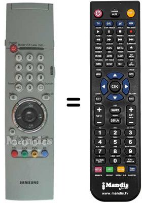 Mando a distancia equivalente Samsung AA59-00143C Mando a distancia equivalente Samsung AA59-00143C
