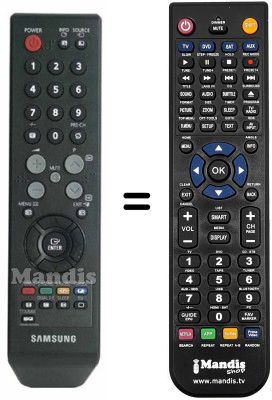 Mando a distancia equivalente Samsung CW21Z423 Mando a distancia equivalente Samsung CW21Z423
