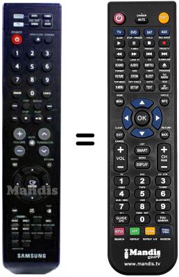 Télécommande équivalente Samsung HTX50 Télécommande équivalente Samsung HTX50