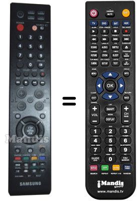 Mando a distancia equivalente Samsung BN5900602A Mando a distancia equivalente Samsung BN5900602A