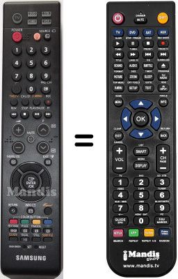 Télécommande équivalente Samsung LE52M87BDXXEU Télécommande équivalente Samsung LE52M87BDXXEU