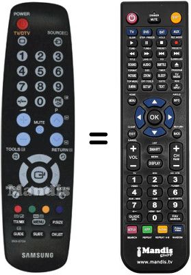 Télécommande équivalente Samsung LW15M13CX/XEH Télécommande équivalente Samsung LW15M13CX/XEH