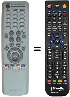 Mando a distancia equivalente Samsung BP5900062A Mando a distancia equivalente Samsung BP5900062A