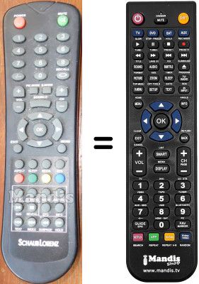 Mando a distancia equivalente Schaub Lorenz LT154-130DBU