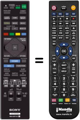 Mando a distancia equivalente Sony RM-ADP121 Mando a distancia equivalente Sony RM-ADP121