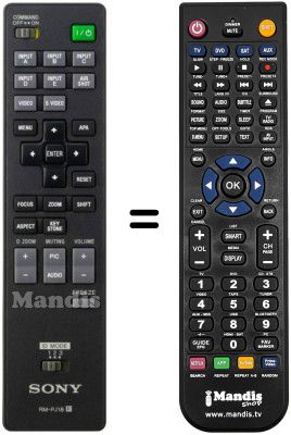 Replacement remote control Sony RM-PJ18 Replacement remote control Sony RM-PJ18