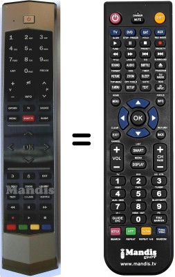 Mando a distancia equivalente Tcl RC-651