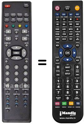 Replacement remote control THES TL3251 USB