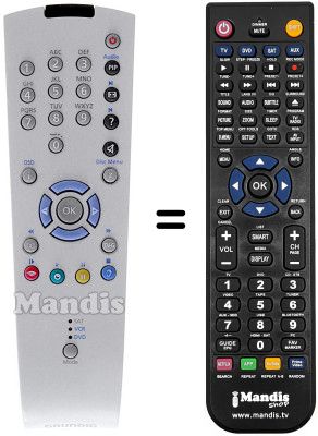 Mando a distancia equivalente Grundig M84-212-8 DOLBY Mando a distancia equivalente Grundig M84-212-8 DOLBY
