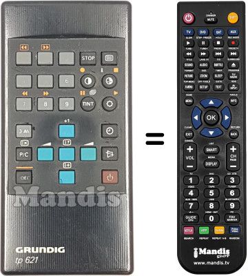 Replacement remote control Grundig T55440 EURO Replacement remote control Grundig T55440 EURO