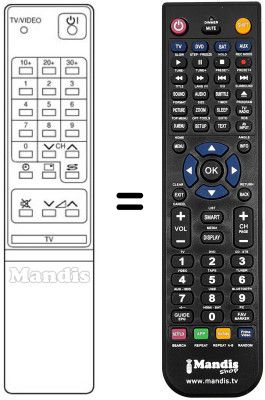 Replacement remote control REMCON107