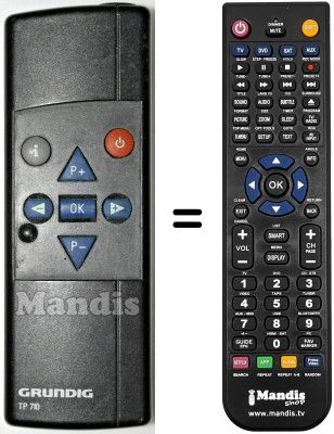 Mando a distancia equivalente Grundig T51-743EURO Mando a distancia equivalente Grundig T51-743EURO