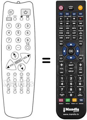 Replacement remote control REMCON241