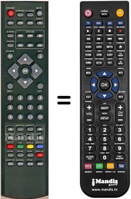 Replacement remote control TESCO XMU / RMC / 0036