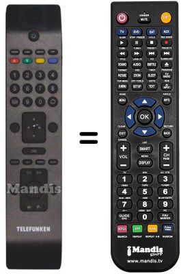Mando a distancia equivalente Telefunken RC3902