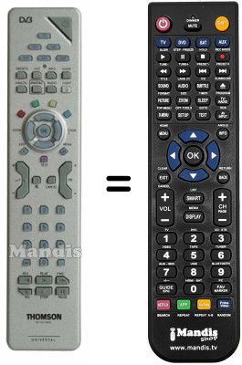 Replacement remote control Thomson RCT615TMLM1 Replacement remote control Thomson RCT615TMLM1