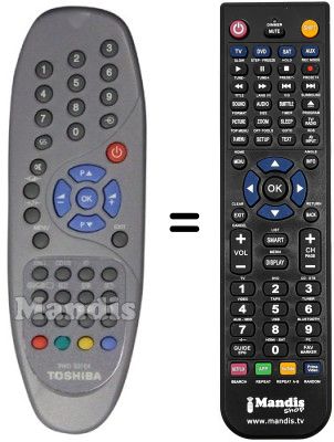 Mando a distancia equivalente Hifivox CT-893