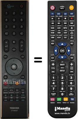 Mando a distancia equivalente Toshiba 37XV633D Mando a distancia equivalente Toshiba 37XV633D