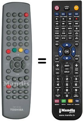 Mando a distancia equivalente Toshiba TW50146 Mando a distancia equivalente Toshiba TW50146