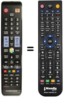 Mando a distancia equivalente Samsung UE55ES8000 Mando a distancia equivalente Samsung UE55ES8000