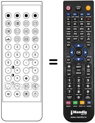 Replacement remote control Waltham CT1420F