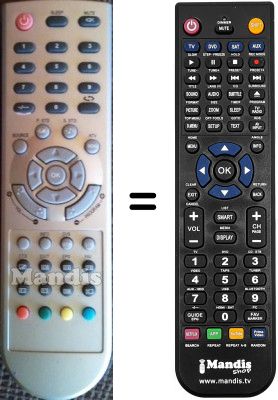 Mando a distancia equivalente Kenstar VDC1503LBD