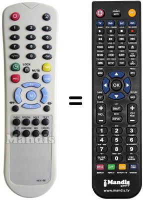 Replacement remote control 1ONE CRT15F-1