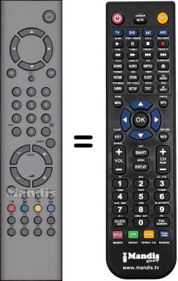 Mando a distancia equivalente Seg LCD-TV3000 Mando a distancia equivalente Seg LCD-TV3000