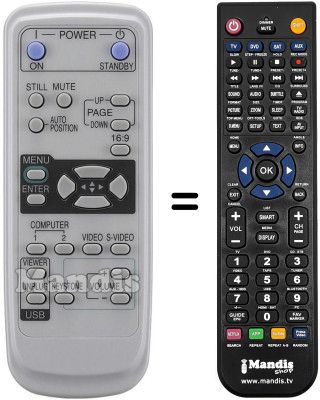Replacement remote control XD206U Replacement remote control XD206U