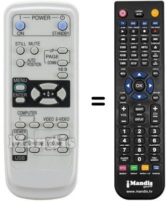 Replacement remote control Mitsubishi MIT001 Replacement remote control Mitsubishi MIT001