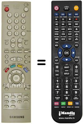 Télécommande équivalente Samsung DW21G6VD Télécommande équivalente Samsung DW21G6VD