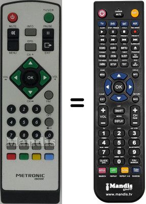 Mando a distancia equivalente Metronic ZAP BOX SINGLE4.2