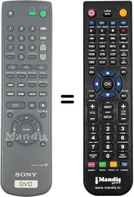 Mando a distancia equivalente RMT-D128P Mando a distancia equivalente RMT-D128P