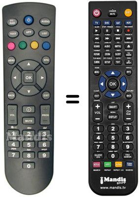 Mando a distancia equivalente Metronic 441634