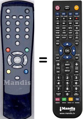 Replacement remote control Asci DTR1000