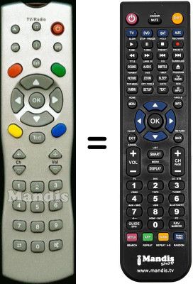 Replacement remote control Brain Wave DIGI2000T