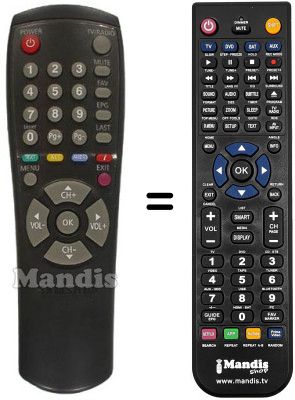 Mando a distancia equivalente Samsung DSR9500 Mando a distancia equivalente Samsung DSR9500