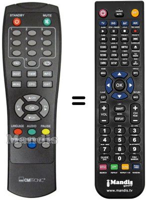 Replacement remote control Aeg DVB-T4548