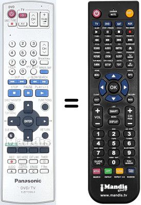 Replacement remote control Panasonic DMRE-S10EGS