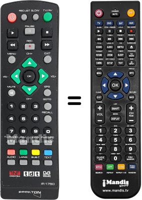 Replacement remote control PEEKTON PK1750TNT