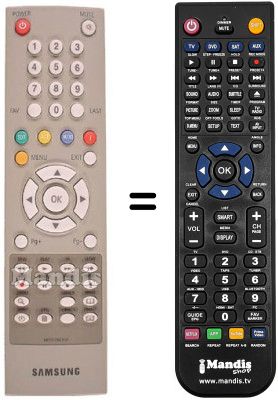 Mando a distancia equivalente Samsung DSB9601C Mando a distancia equivalente Samsung DSB9601C