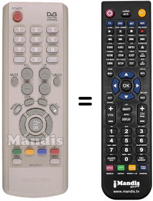 Mando a distancia equivalente Samsung DTB9401Z Mando a distancia equivalente Samsung DTB9401Z