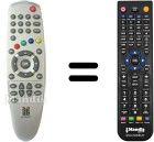 Mando a distancia equivalente Metronic SYSTEC2