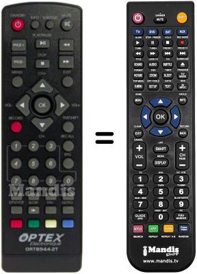 Replacement remote control OPTEX ORT8944-2T
