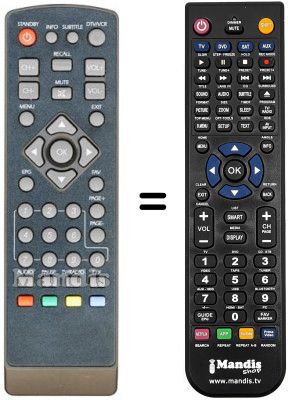 Replacement remote control SERVIMAT TNT58