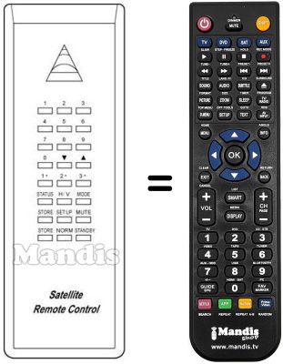 Replacement remote control Pace SS6000