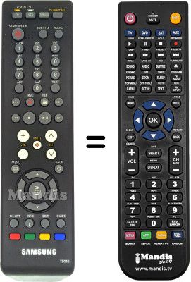 Mando a distancia equivalente Samsung SMT-T5040 Mando a distancia equivalente Samsung SMT-T5040