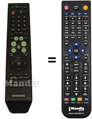 Mando a distancia equivalente Samsung AH59-01644A Mando a distancia equivalente Samsung AH59-01644A