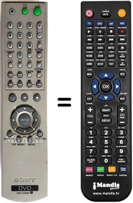 Mando a distancia equivalente Sony DVP-NS355 Mando a distancia equivalente Sony DVP-NS355