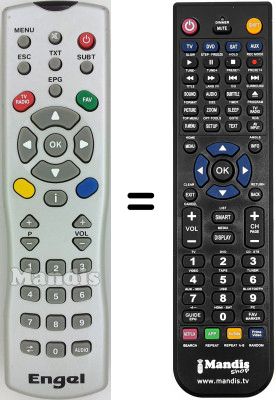 Replacement remote control Engel TDT 7000